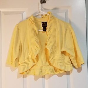 Bright yellow shrug